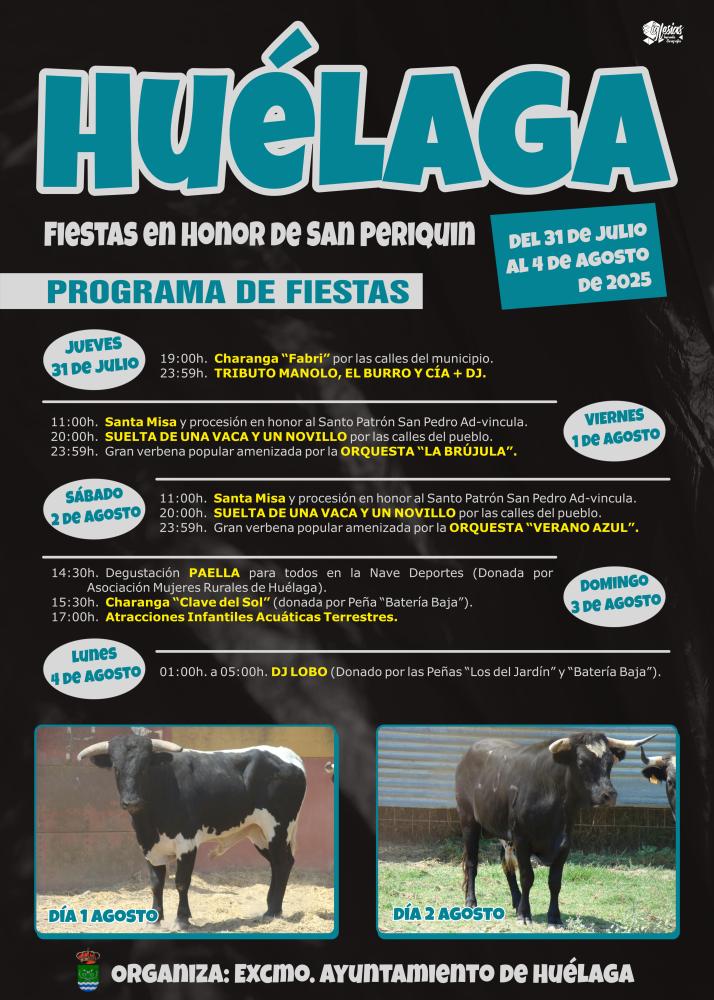 Imagen CARTEL FIESTAS SAN PERIQUIN 2025.