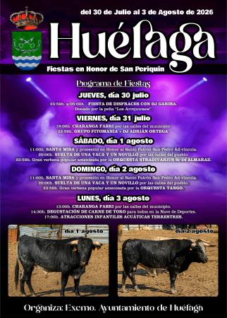 Imagen CARTEL FIESTAS SAN PERIQUIN 2026